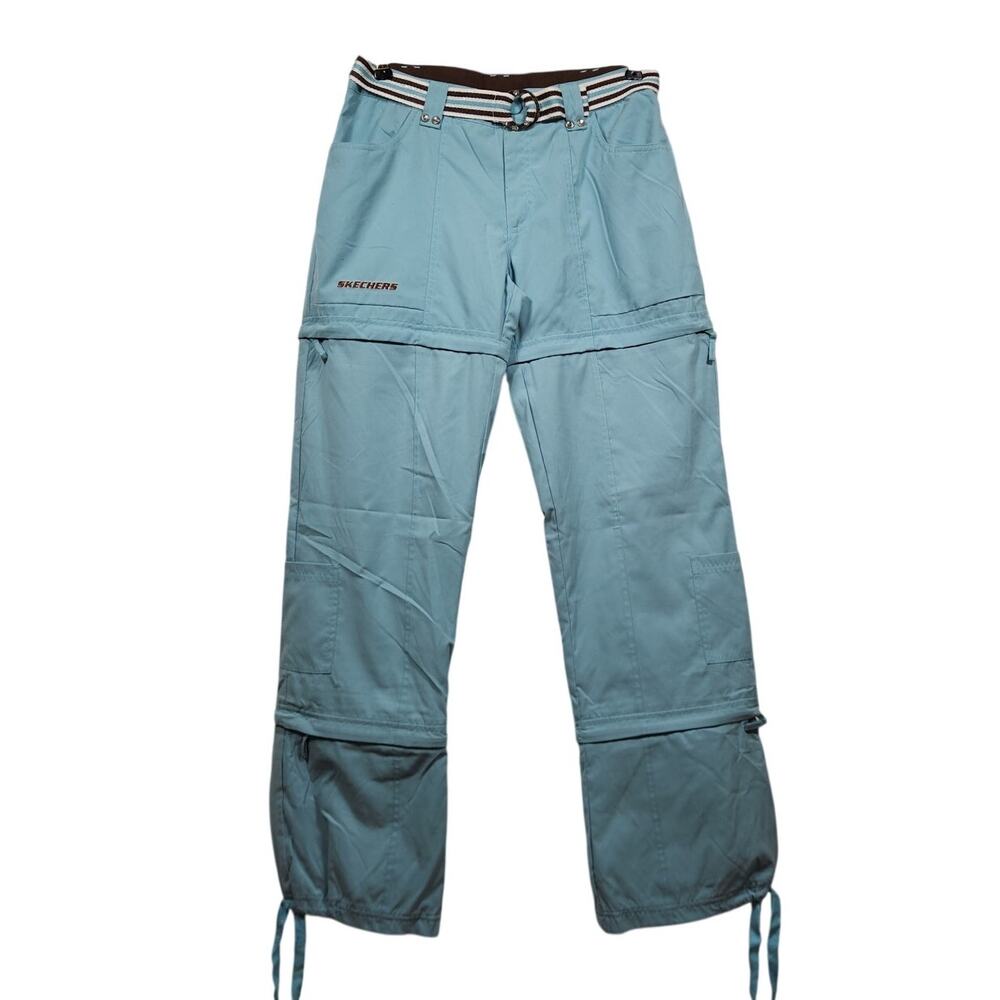 NWT Vintage y2k Skechers Baby Blue Cargo Pants Bottoms 90s Skate Size 16